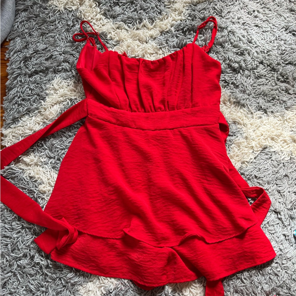 Red Super Cute Romper